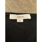 Vince  Long Sleeve Square Neck Dress Black‎ Small Cocktail Midi Photo 3