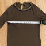 ZARA knit top with beaded neckline size small Photo 8