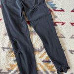 American Eagle  Black Straight Leg Ripped Jeans Photo 2