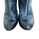 Banana Republic  Black Leather Knee High Boots Gold Zip Size 9M Photo 3