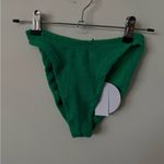 NWT Hunza G Crinkle Stretch Bikini Bottoms Green One Size Size undefined Photo 1