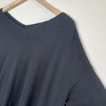 Chelsea28  Black V-Neck Sweater With White Stripes Size S  cashmere blend Photo 5