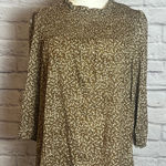 Mod Boutique  Women's Small Brown Floral Long Sleeve Blouse cottagecore chiccore Photo 0