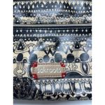 Sakroots  Artist Circle Flat Crossbody Canvas Handbag Black White Geometric Boho Photo 2