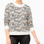 J.Crew Zebra Print Pullover Sweatshirt Photo 0