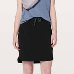 Lululemon On The Fly Skirt Size 4 Black High Rise Modest Workout Quiet Luxury Photo 0