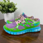 Nike  Free Run + 2 DB Doernbecher Violet Green Blue Women's Sz 6.5 Running Shoes Photo 0
