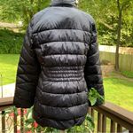 London Fog  Women's Puffer Quilted Black Down & Feathers Jacket Coat Size M Photo 6
