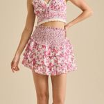 Altar'd State NEW Altar’d State Floral Mini Skirt Size Medium NWT Photo 1