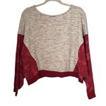 Anthropologie  Saturday Sunday Sz S Sweater Dolman Sleeve Boxy Knit Long Sleeve Photo 5