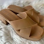 Jeffrey Campbell  Bubblegum Platform Sandal Shiny Nude Rubber Sandals Size 10 Photo 0