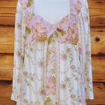 W By Worth Pink Cream Blouse Top Photo 0