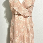 EXPRESS  Floral Blush Mini Dress Size Small Photo 0
