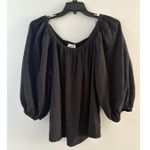 Tommy Bahama  Top Size XL Black Island Gauze Off Shoulder Lagenlook Beach Oversz Photo 15
