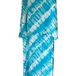 Chico's  dress tie dye turquoise white sleeveless size 0 XS Photo 0