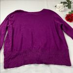 JM Collection  3XL Purple Pull Over Sweater Photo 7
