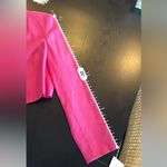 Liz Claiborne Cropped Vibrant Pink Blazer Size up to 10 Photo 6