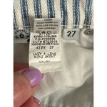 ETICA Lucy A Line Striped Denim Mini Skirt in Malibu Size 27 Blue Photo 12