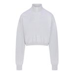 SKIMS  Fleece Quarter-Zip Cotton Classic Pullover Photo 0