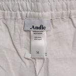 ANDIE NWT The Short White Elastic Waist Drawstring Side Pockets Casual Shorts M Photo 4