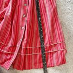 Landhaus‎ Skirt Womens 14 Red Cottagecore Linen Oktoberfest Holiday lagenlook Photo 10