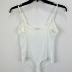 Free People  Night Rhythm Bodysuit Ivory Bustier Stretch Womens Large NWT Photo 7