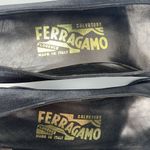Salvatore Ferragamo Vintage Ferragamo Size 7 AAAA Pumps Heels Black Satin Bling Closed Toe Women’s Photo 2