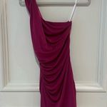 Katie May High Roller One‑Shoulder Body‑Con Dress Pink S NWT Ruched Cocktail Photo 3