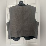 Talbots Vintage  wool blend snowflake winter holiday sweater vest Size L Photo 5