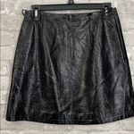 Cooperative Faux Leather Shiny Black Mini Skirt Photo 1