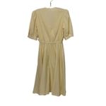 JCPenney Vintage 1970s Yellow Swiss Dot Dress Womens Size Small? USA Photo 3