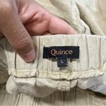 Quince  Women’s 100% European Linen Flax Pull On Pants Wide Leg in Driftwood L Photo 10