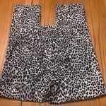 White House | Black Market Black & Gray Leopard Print Slim Ankle Pants Size 4R Photo 3