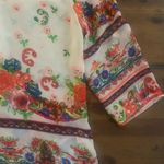 Isle by Melis Kozan Tunic Dress Sheer size medium floral flower print Photo 2