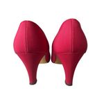 Pierre Debs cranberry 2.5" heels pumps slip on dress shoes special occasion Size 7.5 Photo 4