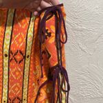 Free People NWT boho retro Cleo Wrap Skirt in Rust Combo Size 8 Photo 2