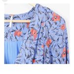 Free People Blue Floral Tunic/mini dress small Photo 2