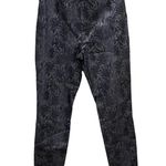 INC International Concepts Snake Print Skinny Legging Pants Silver Black Size 10 Photo 3