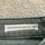 PacSun  dark green distressed high rise festival shorts in size 26 Photo 6
