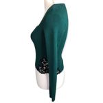 EXPRESS Body Contour Lace Piece Ribbed Cropped Sweater Photo 96