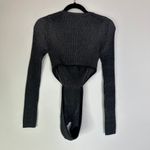 GRLFRND  Kasia L/S Bandeau Sweater in Thunder with Black Size Small Photo 5