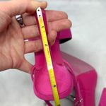 Alexander Wang  Delphine Rhinestone Logo Strap Pointed Toe Pump Heels Hot Pink 38 Photo 13