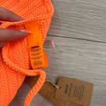SKIMS NWT Crochet Swim Handkerchief Top Neon Orange Photo 7