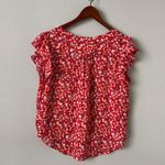 Molly Bracken Red Flowy Top Photo 4
