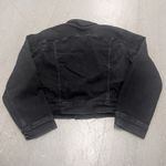 Calvin Klein  Women's Stretch Black Denim Jacket Size XXL Button Front Outerwear Photo 5