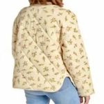 Elodie  Ecru Combination XL V Neck Quilted Jacket Side Pockets NWT MSRP: $140 Photo 1