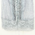 Mine Womens VTG Y2K Coquette Fairycore Beachy Linen Blend Lace Tank Top Size M Blue Size M Photo 2