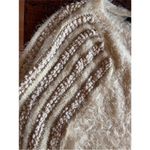 None Women’s almond color mohair style sweater size large Photo 6