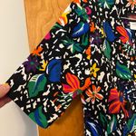 Tropical Flowers Pop Art to Wear Bold Hearts Blazer Jacket Vintage Size 11 12 Photo 2