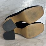 Betsey Johnson Matcha Bootie Black Gold Women's velvet platform Ankle Boots 7.5M Size 7.5 Photo 10